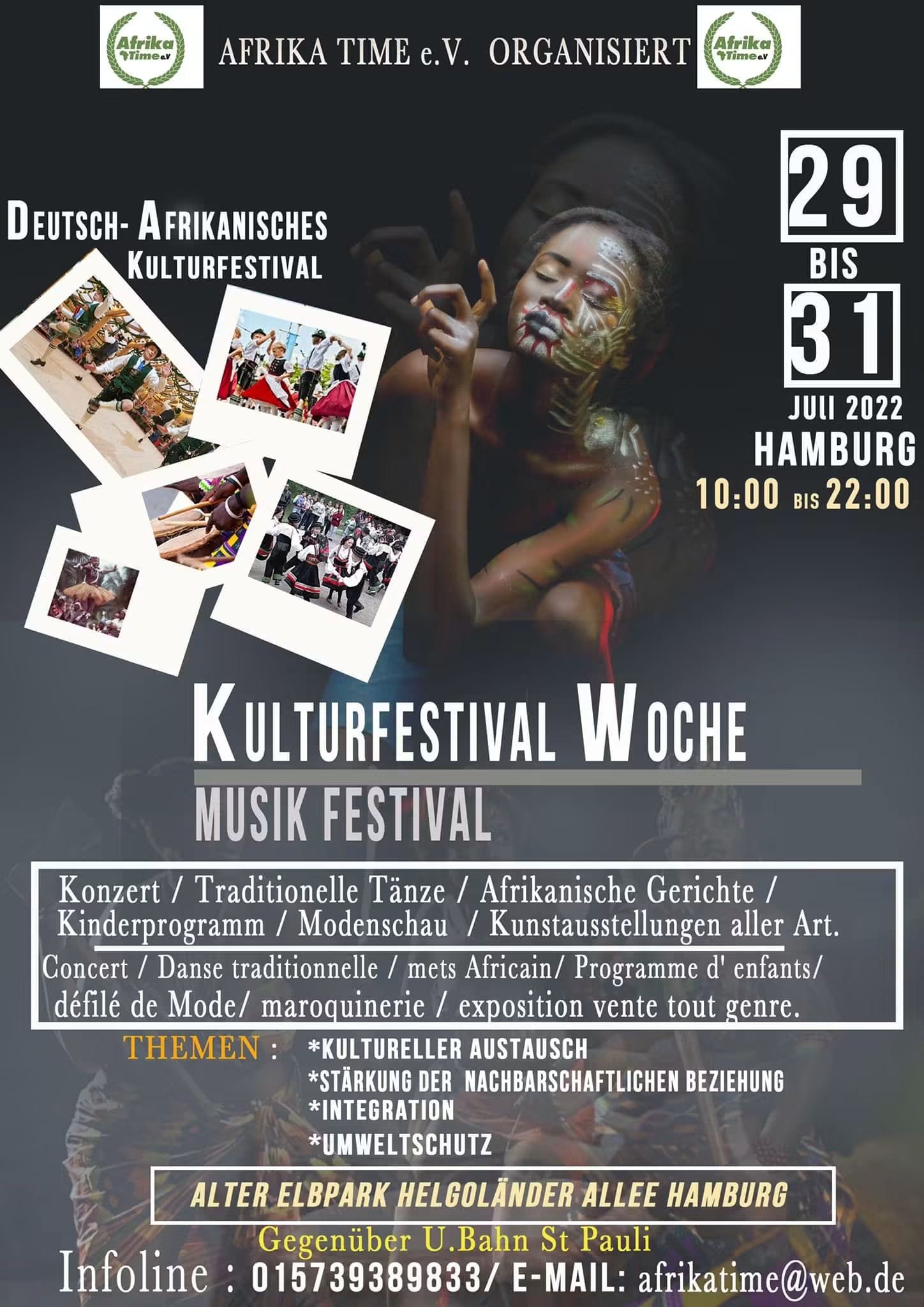 Deutsch-Afrikanisches Kulturfestival 2022 — Unterstützt von Hamburg – Mitte